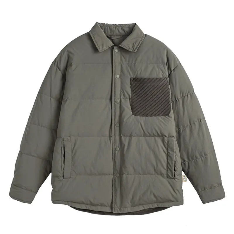 China ZD contrast pocket white duck down jacket men Factory, Products
