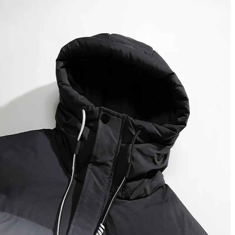 Gradient small square fabric jacket front view