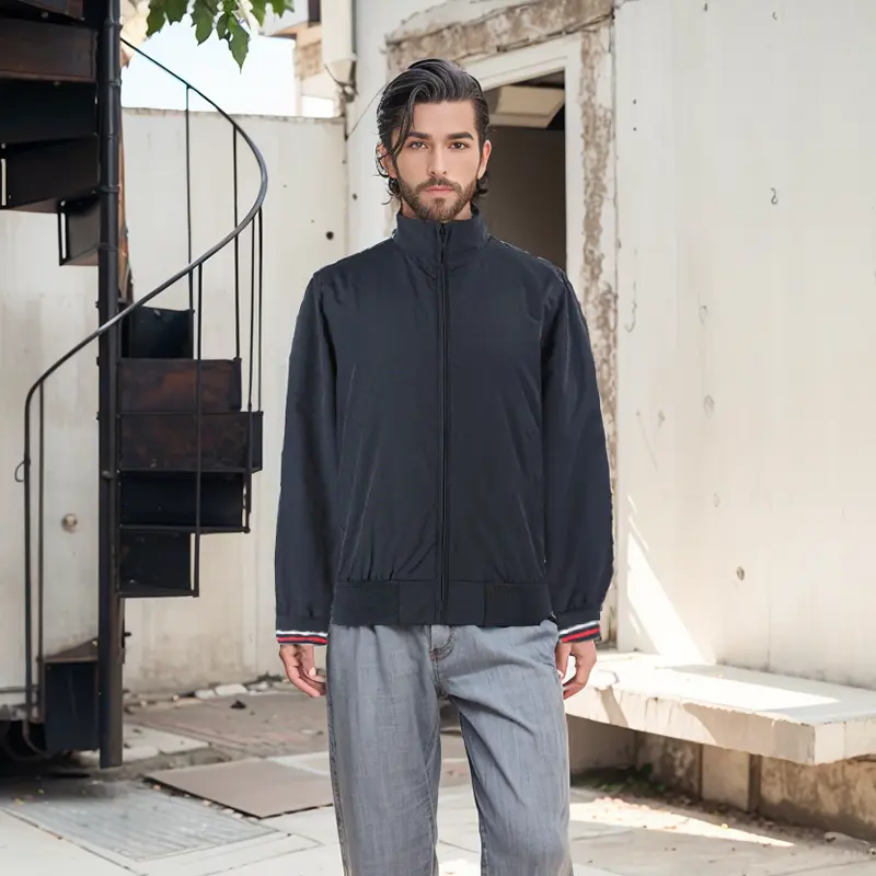 Wholesale ZD Men's navy bomber work Jacket Suppliers, Factories