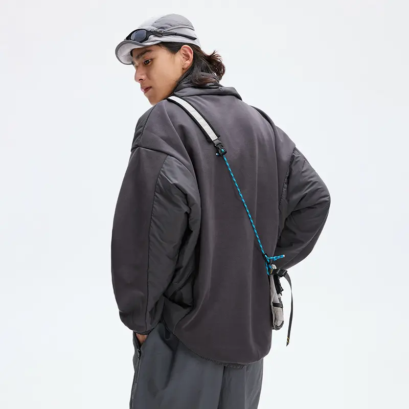 China ZD polyester padding pullover mens black puffer jacket Manufacturers, Suppliers