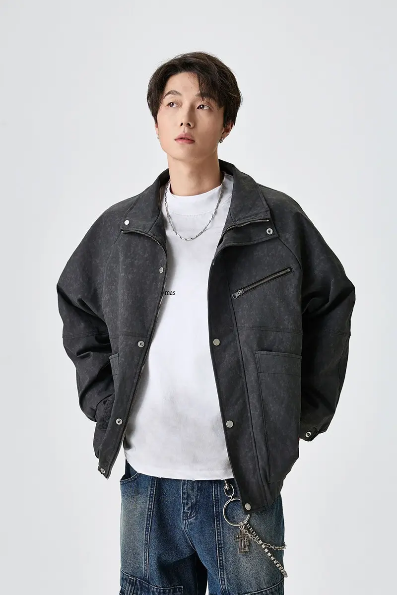 Men's Bomber Jacket Detail 3