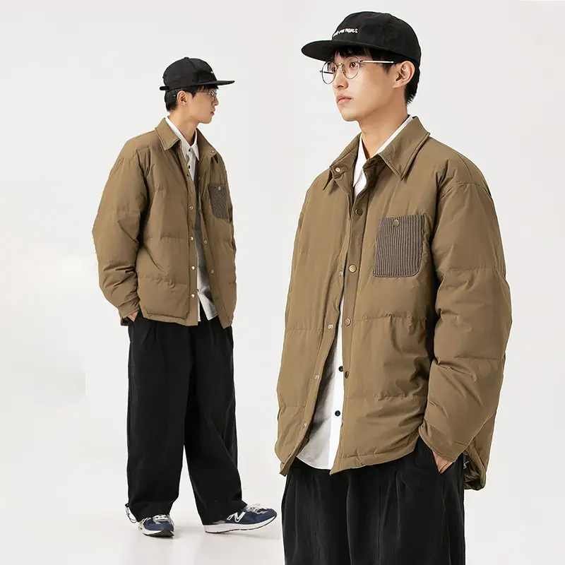 Wholesale ZD turn down collar warm thin puffer jacket Suppliers, Companies