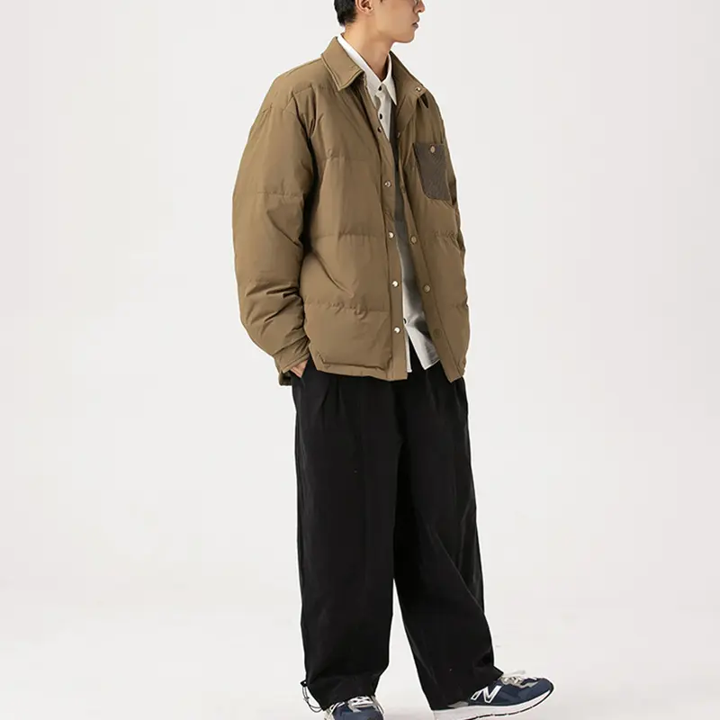 Wholesale ZD turn down collar warm thin puffer jacket Suppliers, Companies