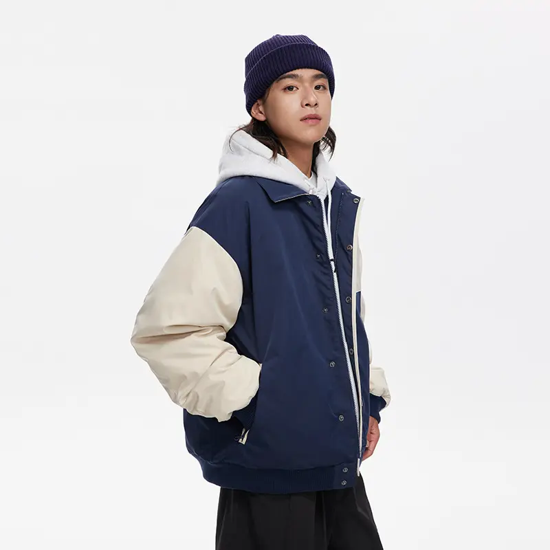 Custom ZD retro color blocking down jacket women Manufacturer, Manufacturers
