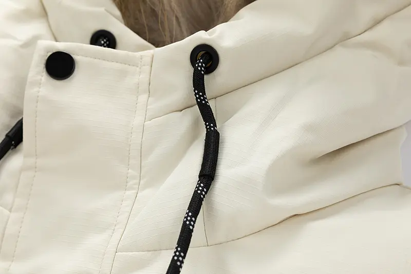 Men's Long Down Jacket Texture