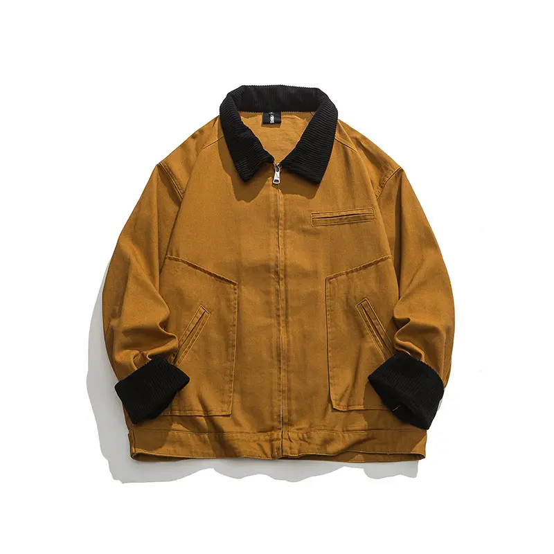 OEM ZD turn down corduroy collar mens bomber jacket Supplier, Companies
