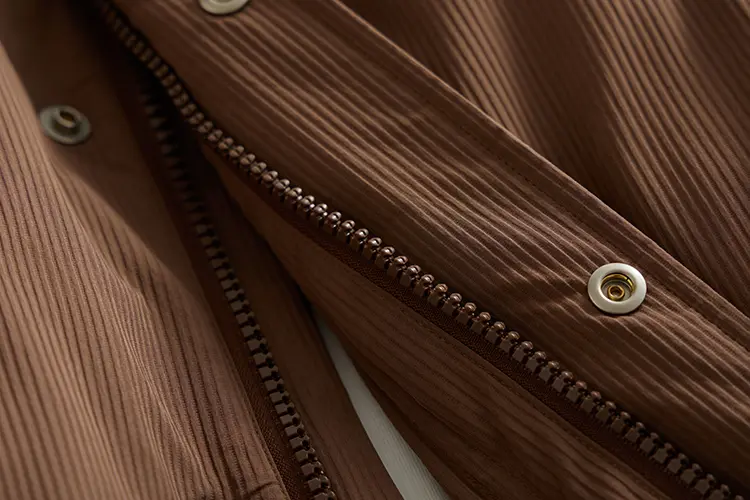 Men's Stand Collar Down Jacket Detail