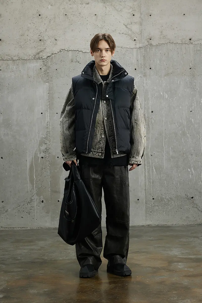 Men's Stand Collar Down Jacket 3