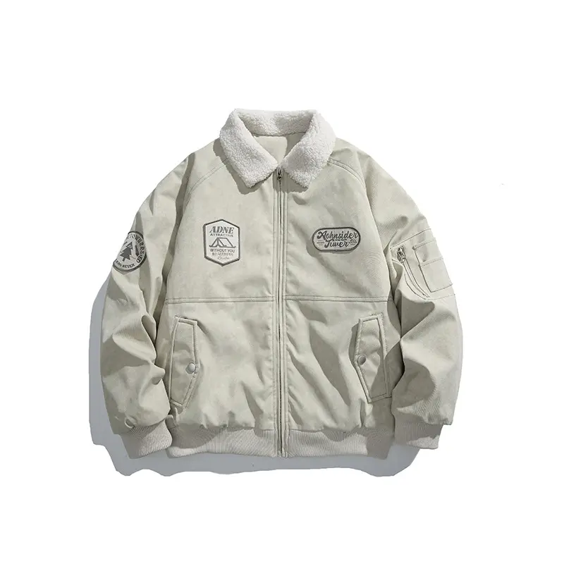 ODM ZD sherpa collar green bomber jacket Manufacturer, Suppliers