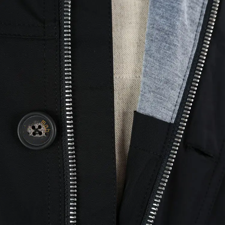 Men's Bomber Jacket Fabric Detail