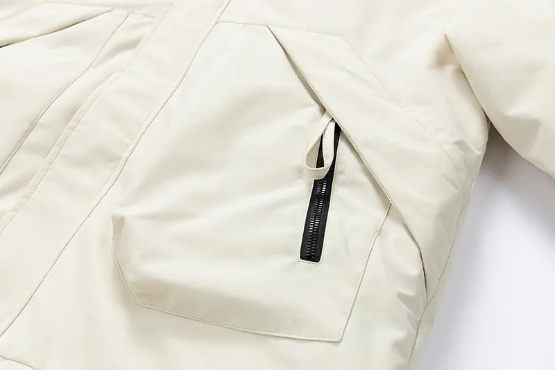 Men's Long Down Jacket Side View