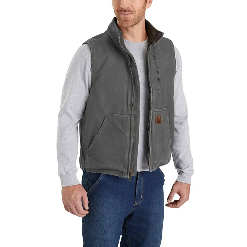 Wholesale ZD sherpa canvas sleeveless jacket for men Supplier, Companies