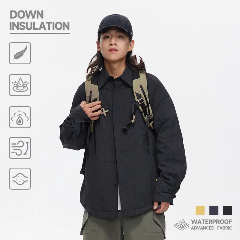 Wholesale ZD shirt collar lightweight down jacket men Manufacturers, Products