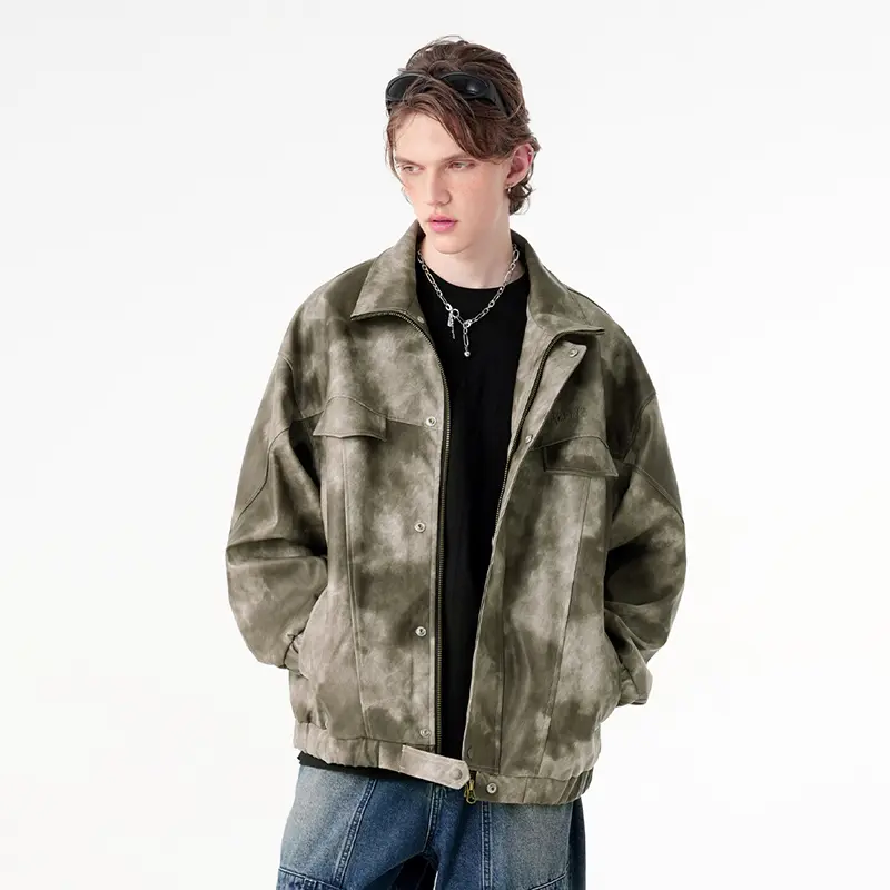 China ZD tie dye oversized leather jacket Manufacturer, Companies