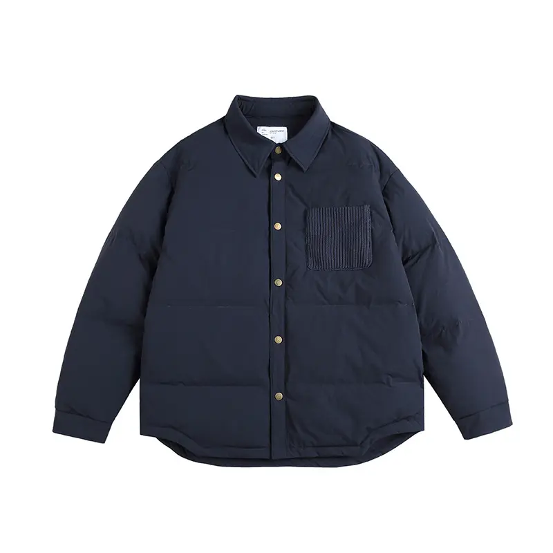 Men's Light Down Jacket Close-up