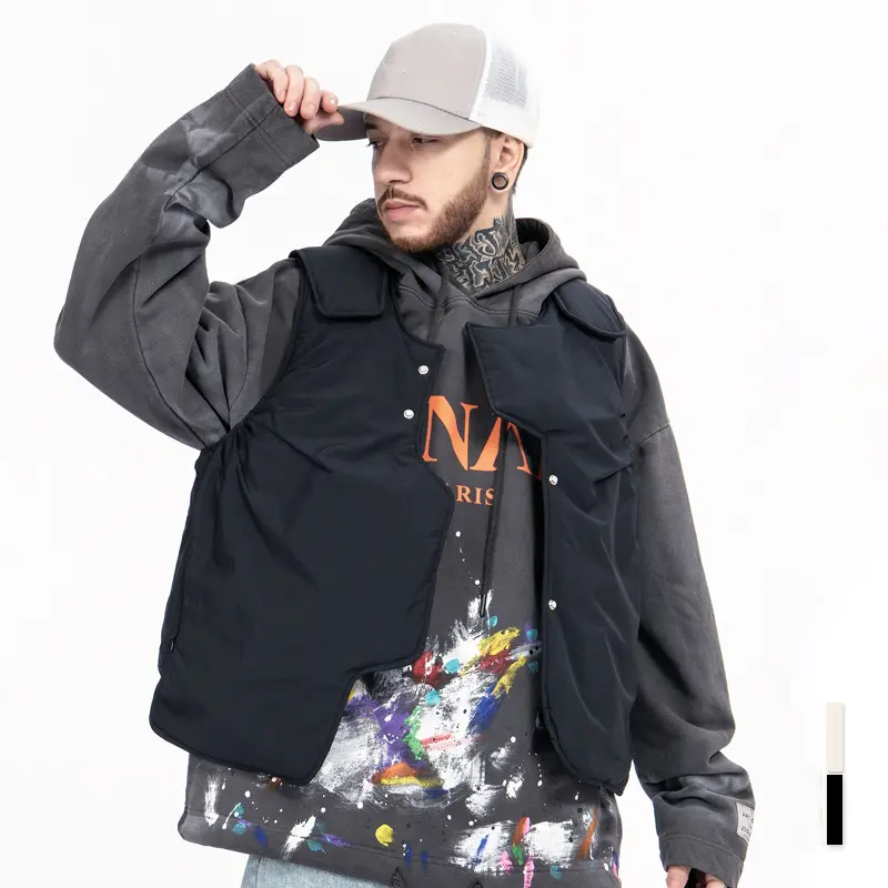Custom ZD new design sleeveless black puffer jacket Companies, Product