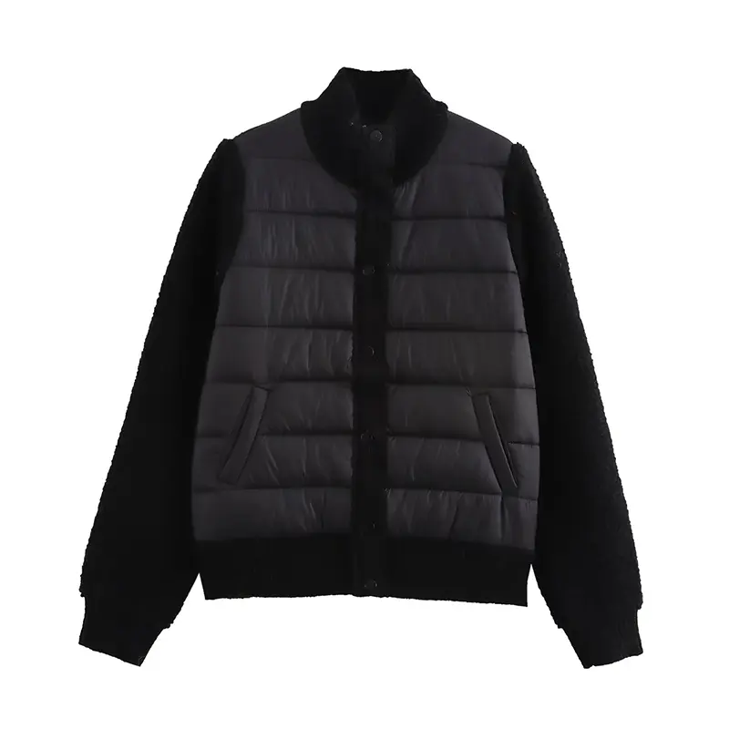 Wholesale ZD knit sleeves polyester-padded white puffer jacket Manufacturer, Factories