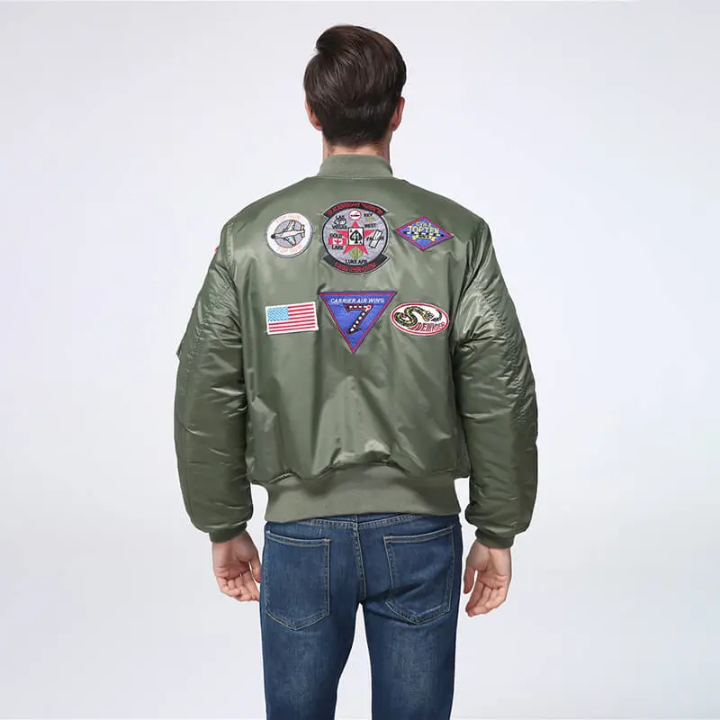 OEM ZD custom embroidery patch pilot jacket men Factory, Products