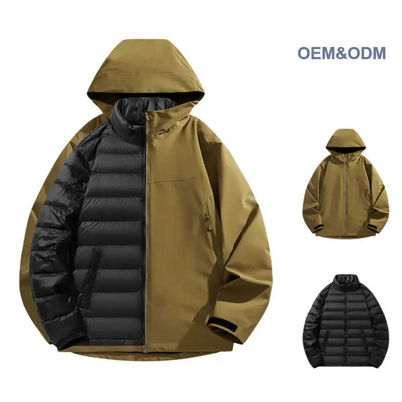Custom ZD 3 in 1 unisex outdoor waterproof down jacket Manufacturers, Factory