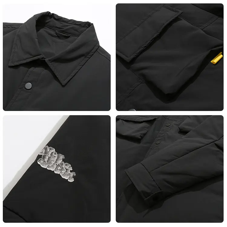 Unisex down jacket fabric detail