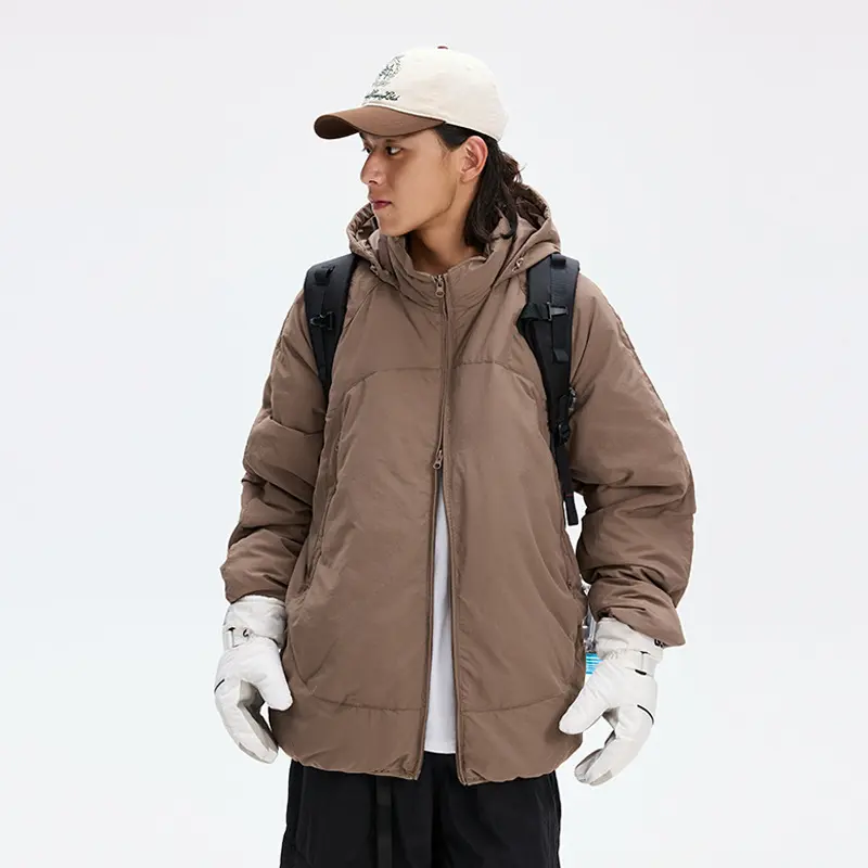China ZD 100% nylon detachable hood down jacket men Suppliers, Factories