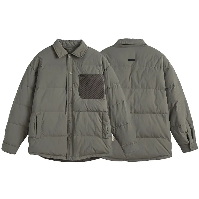 China ZD contrast pocket white duck down jacket men Factory, Products