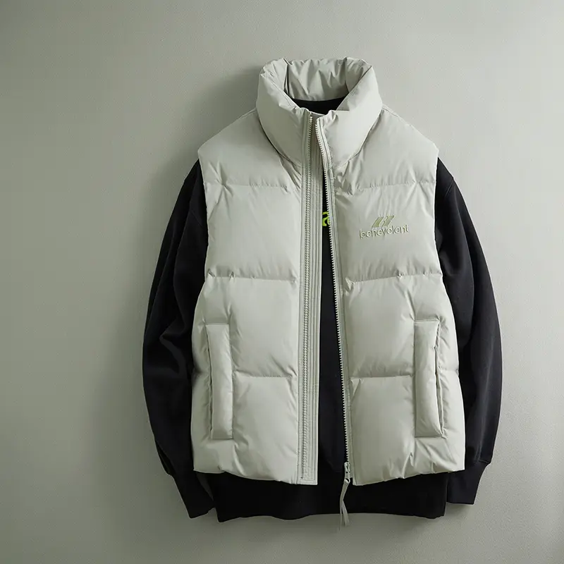 Wholesale ZD custom embroidery sleeveless puffer jacket Manufacturers, Products