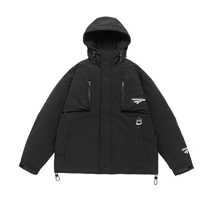 Men's down jacket detail