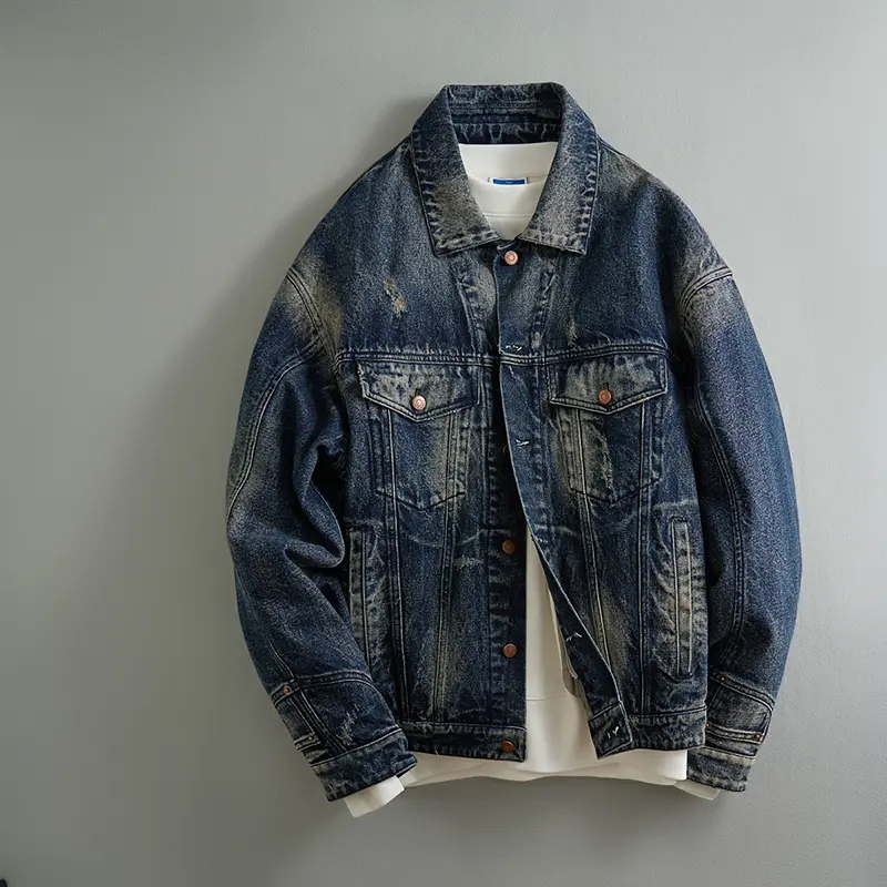 ODM ZD custom padded blue denim jacket Manufacturer, Factories