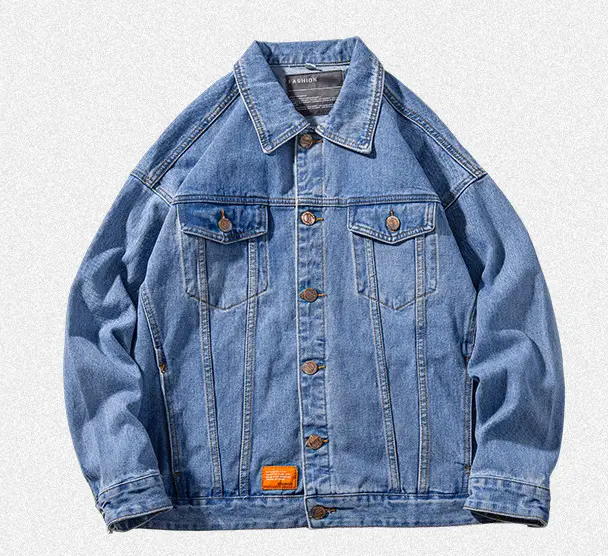 Unisex denim jacket front view