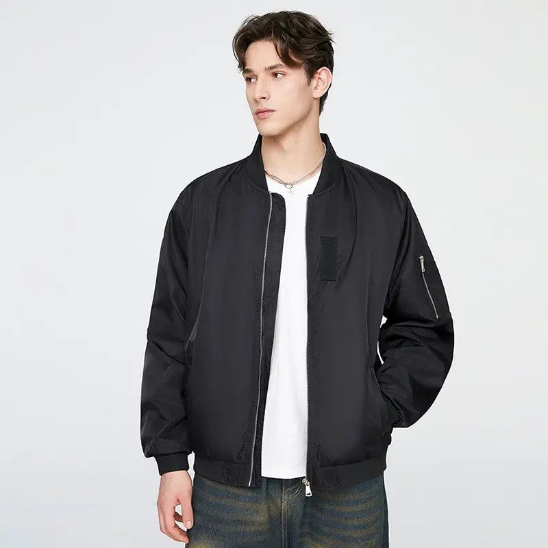 China ZD classical black pilot flight jacket mens Companies, Product