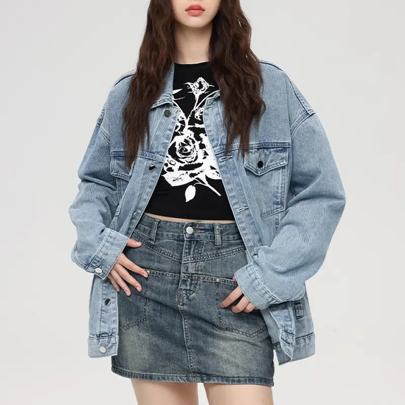 ODM ZD new fashion dark blue denim jacket Manufacturer, Manufacturers