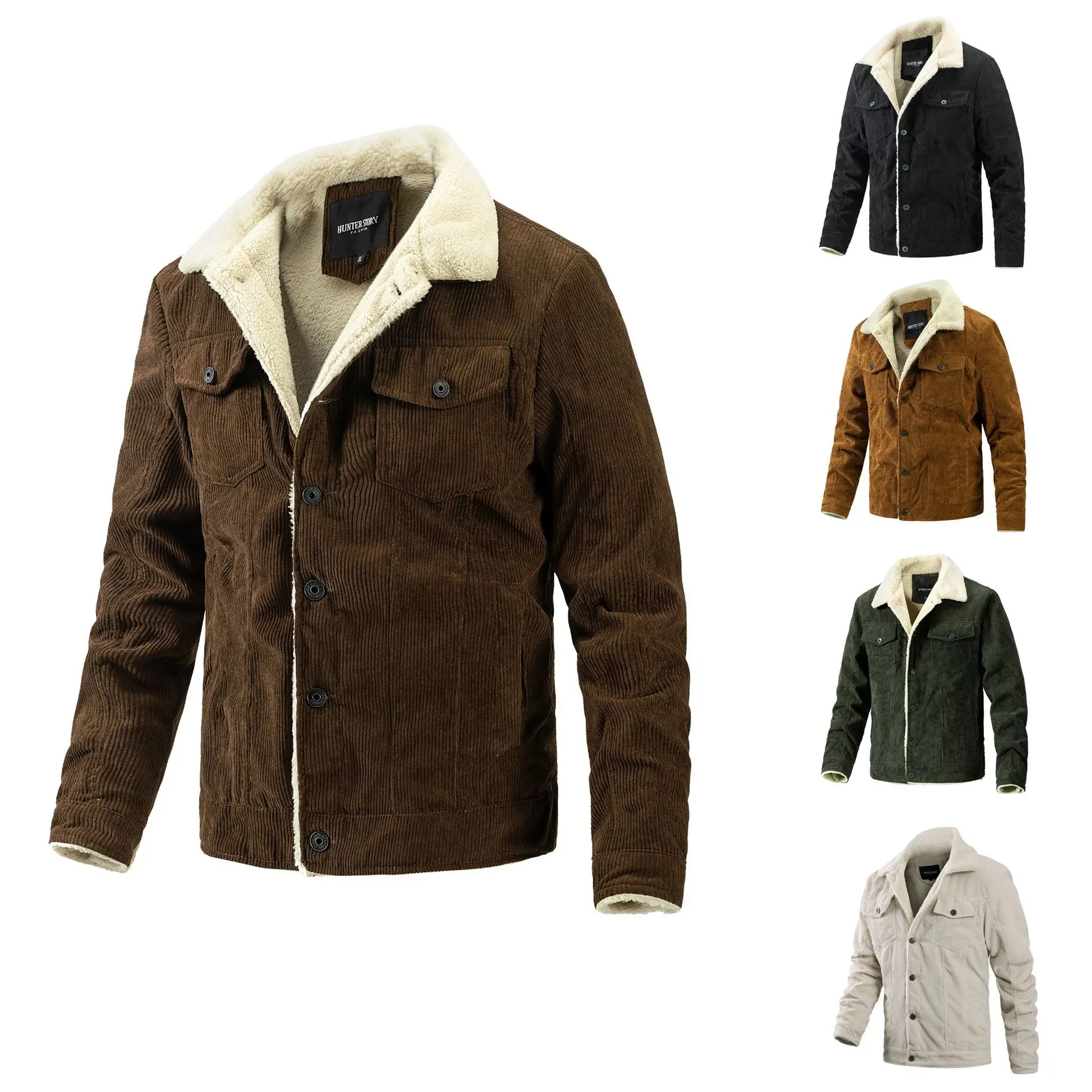 Wholesale ZD fashion plus size men corduroy jacket Factories, Product