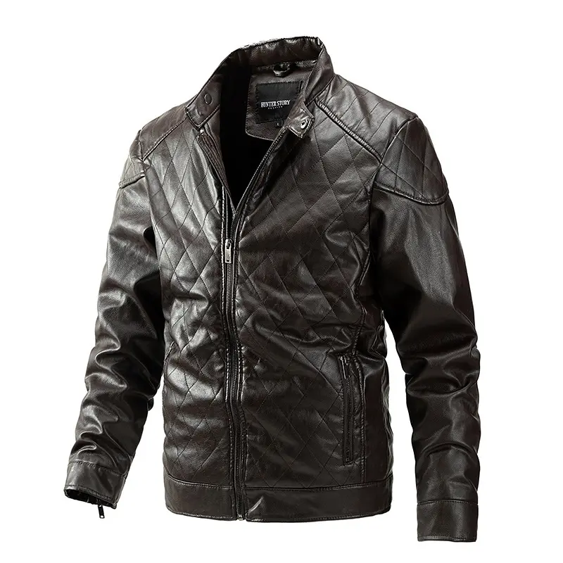Custom ZD custom vintage black leather jacket Factories, Company