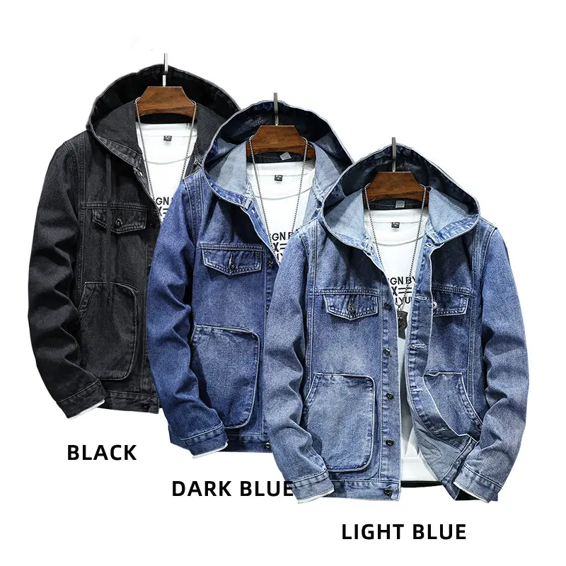 Wholesale ZD windproof hooded denim jacket Supplier, Factory