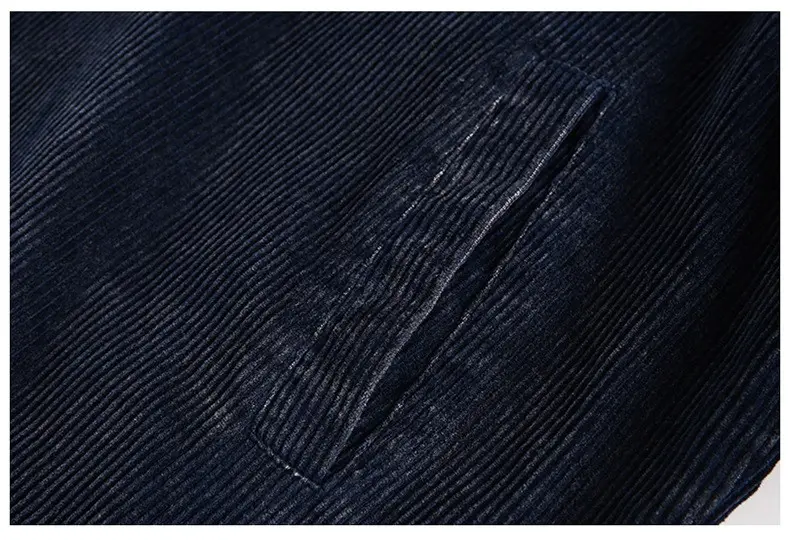 Vintage corduroy jacket side view