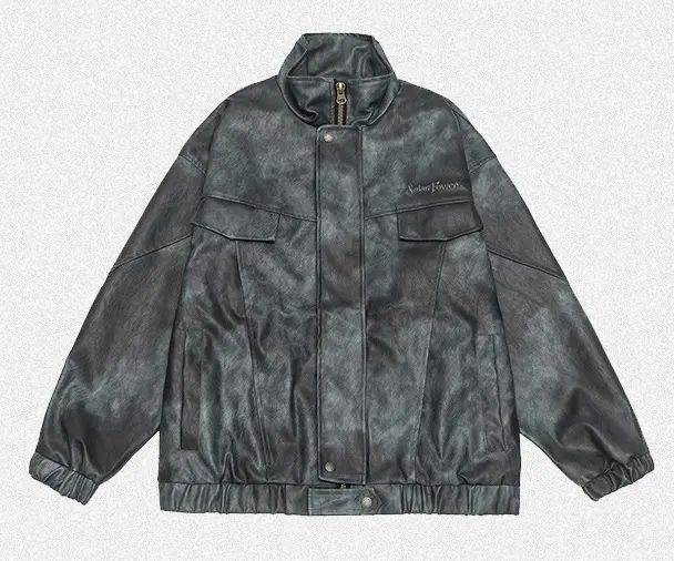 American Vintage PU Faux Leather Jacket Style 2