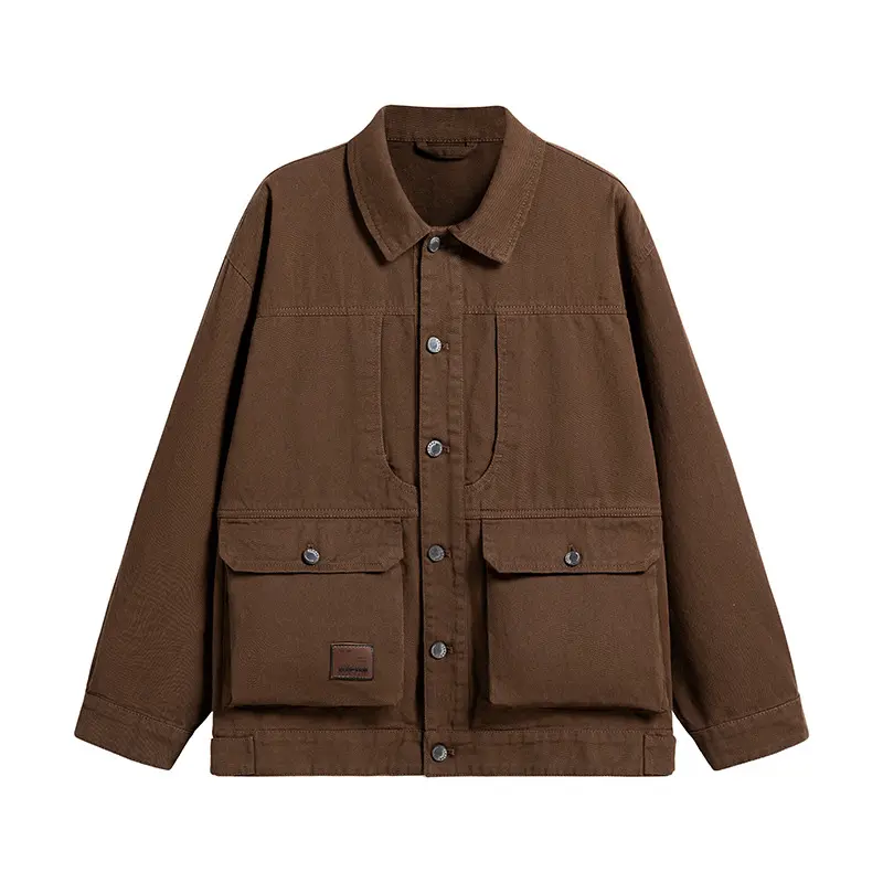 Men's Washed Work Jacket Detail 1