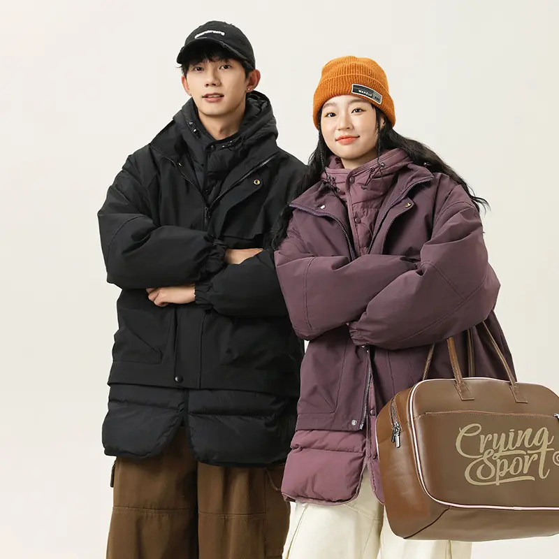 China ZD two piece set mens long puffer jacket Manufacturers, Supplier