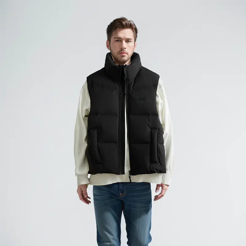 Wholesale ZD custom embroidery sleeveless puffer jacket Manufacturers, Products
