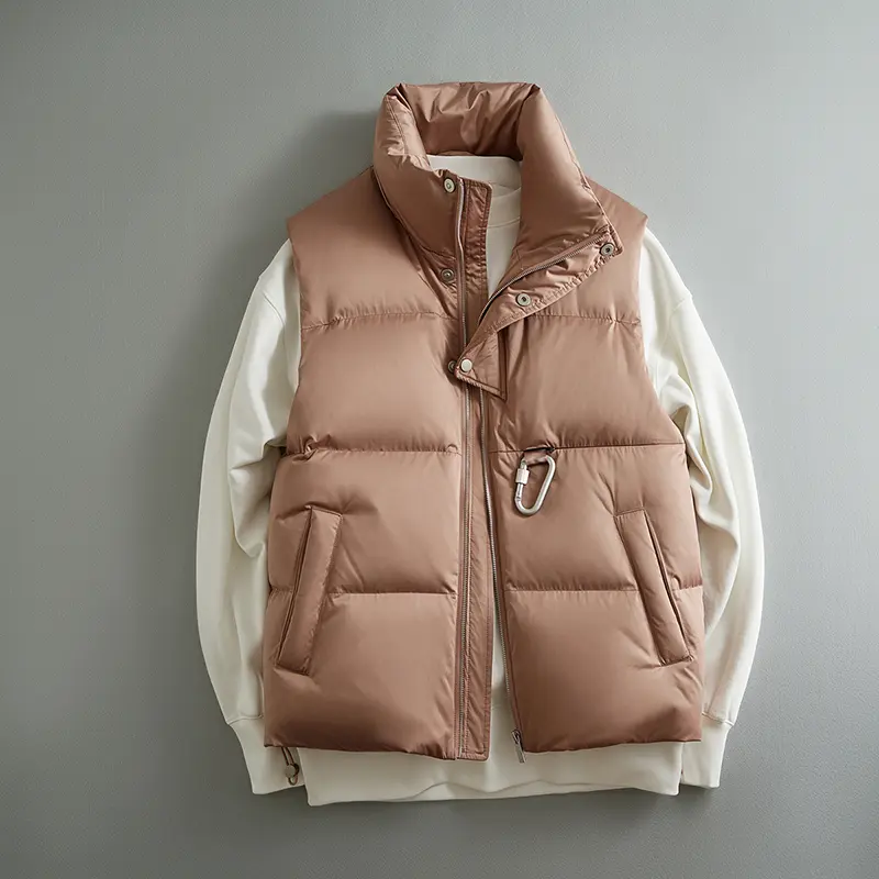 ODM ZD sleeveless black down puffer jacket Manufacturer, Factory