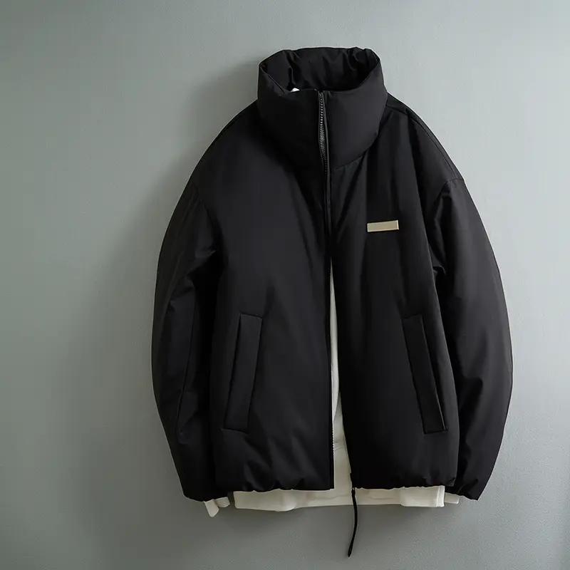 ODM ZD custom logo mens black puffer jacket Manufacturer, Factories