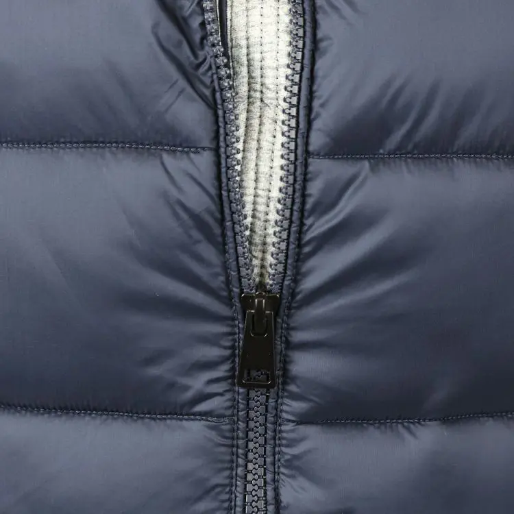 Men's Stand Collar Puffer Vest Front View
