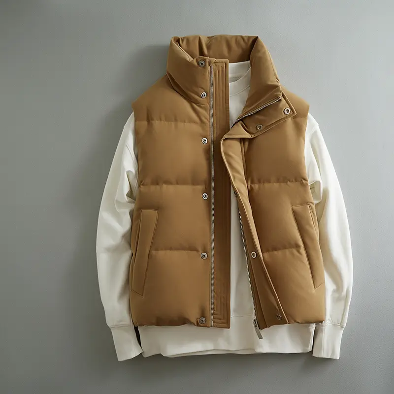 ODM ZD embroidery back down jacket vest Supplier, Product