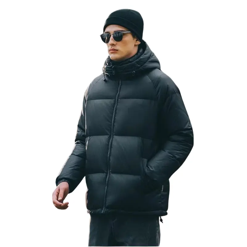 Custom ZD 95 down waterproof black puffer jacket for men Manufacturer, Suppliers