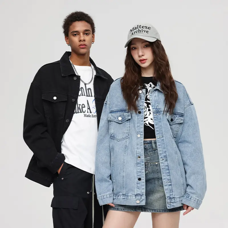 ODM ZD new fashion dark blue denim jacket Manufacturer, Manufacturers