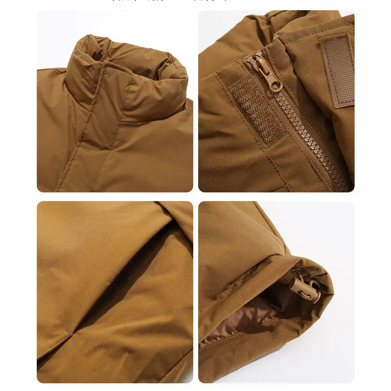 Men's down vest detail 6