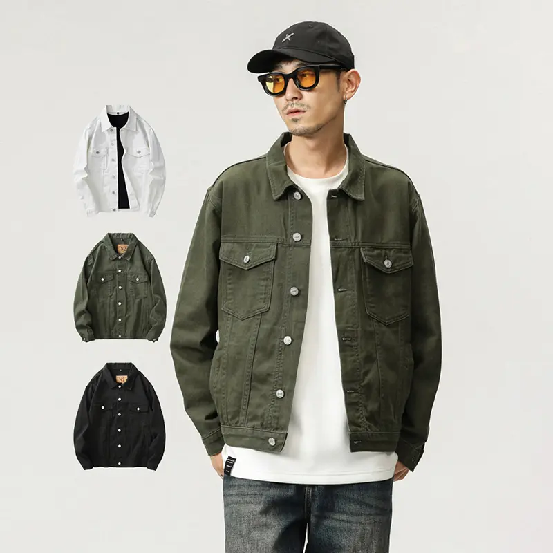 Custom ZD 100% cotton denim jacket men style Companies, Products