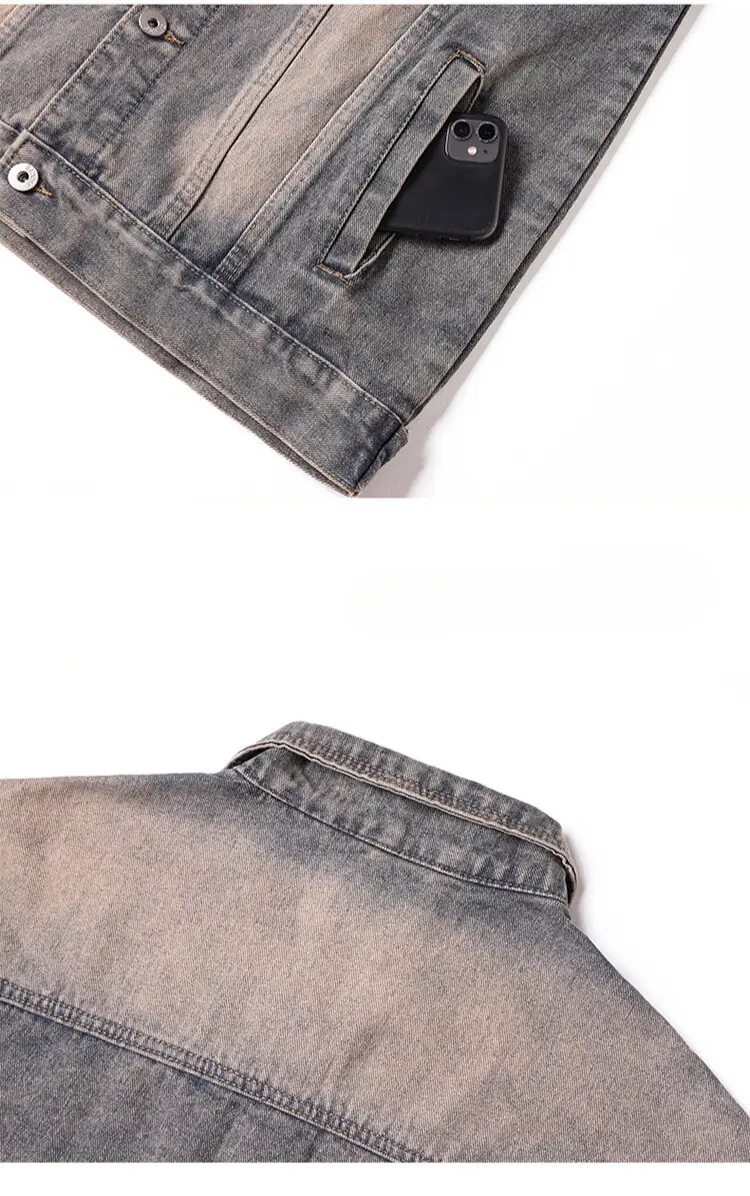 Men's denim jacket detail 1