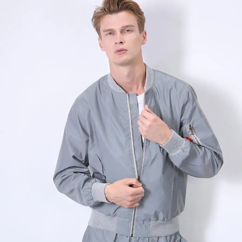 Wholesale ZD reflective mens bomber jacket Manufacturer, Factory
